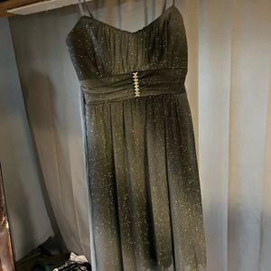 Gray sparkling homecoming dress size S